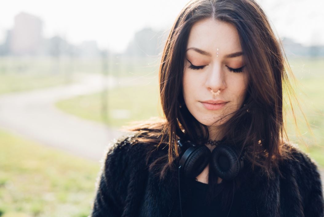 Sensitive person setting calm, healthy emotional boundaries